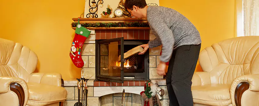 Rusted Metal Fireplace Restoration in Cliffside Park, New Jersey