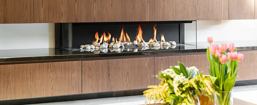 Double-height Fireplace Design Refurbishment in Cliffside Park, New Jersey